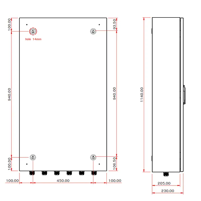 400 Core SC adapter Wall mount fiber optic Indoor(without adapter)